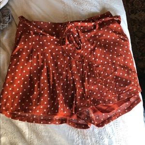 Polka-Dot Flowy Shorts
